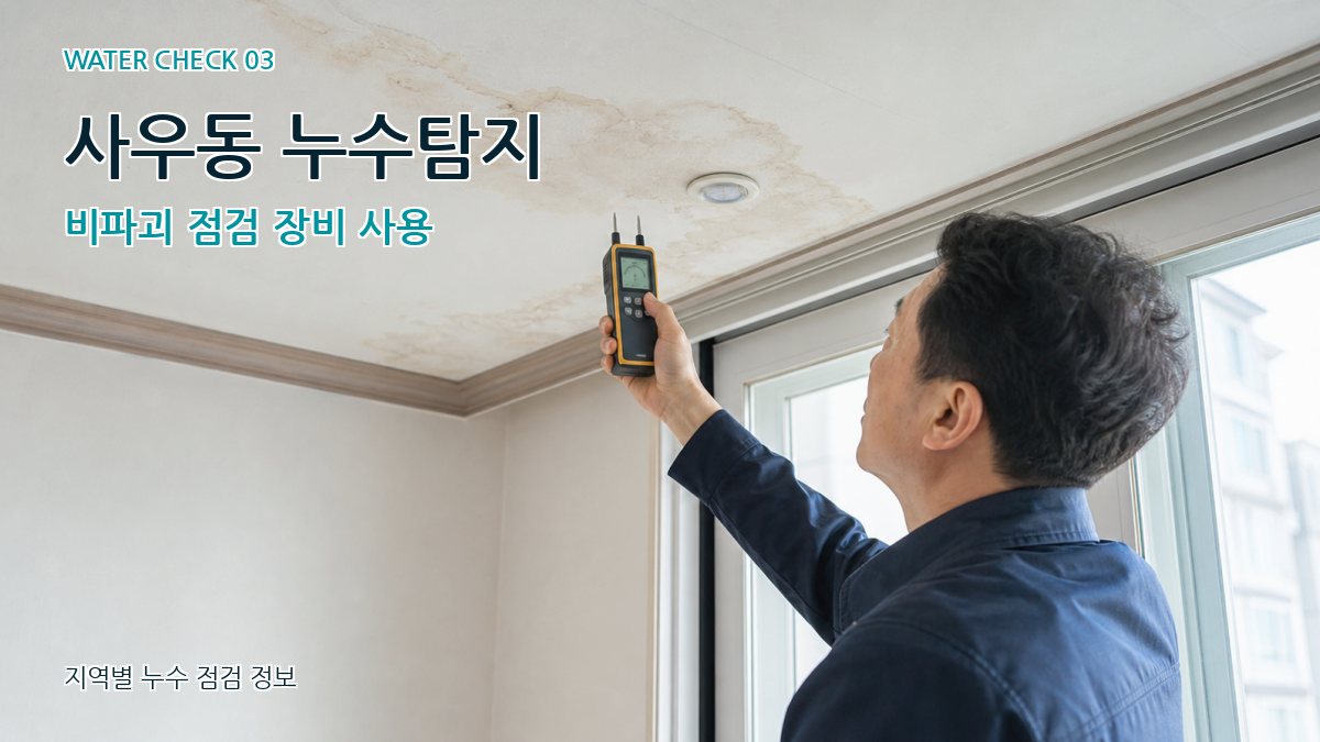 사우동 천장누수 누수탐지 이미지