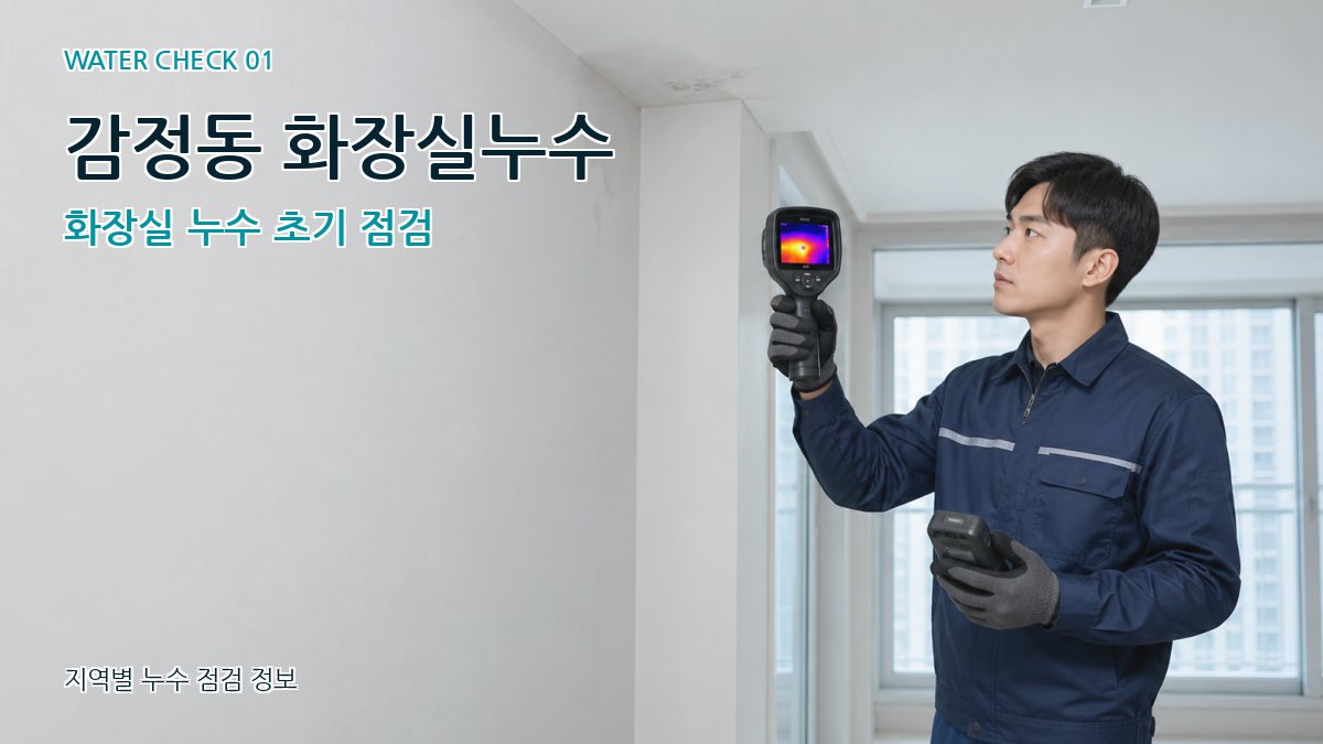 감정동 아파트누수 누수탐지 이미지