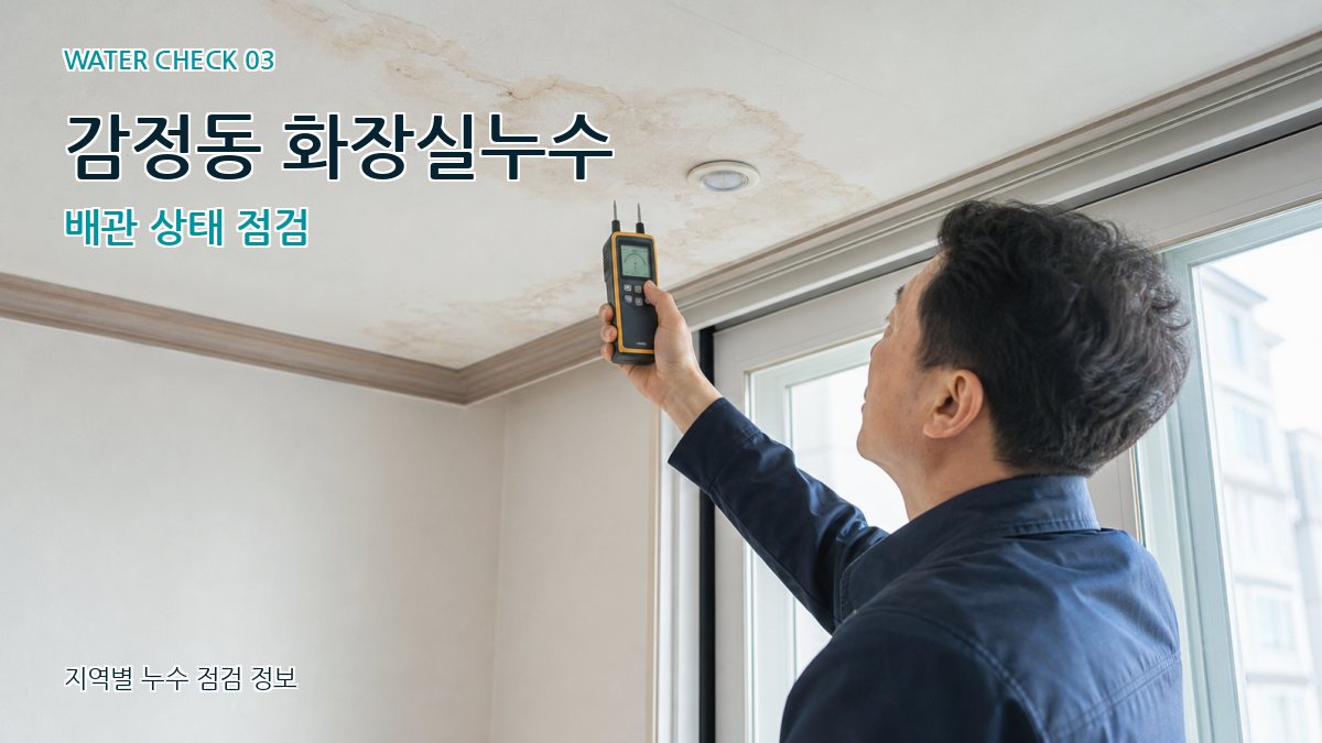 감정동 천장누수 누수탐지 이미지