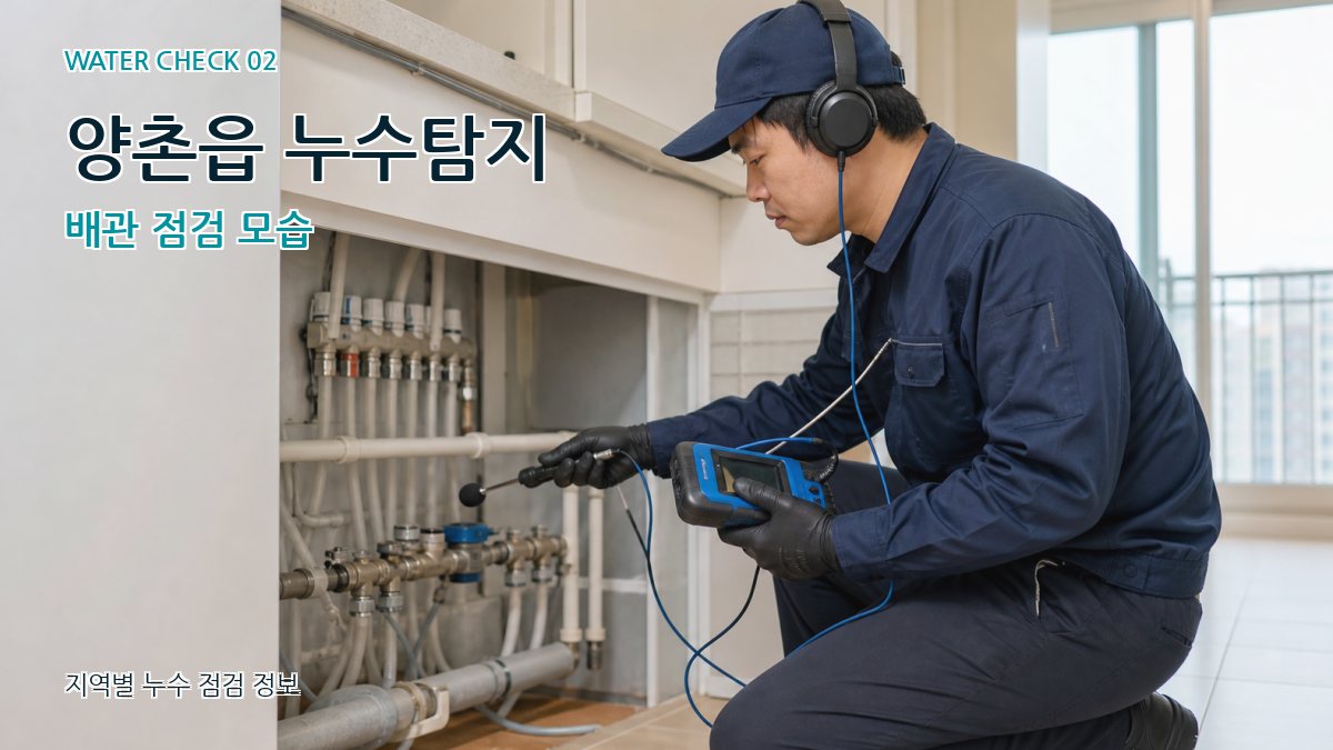 양촌읍 화장실누수 누수탐지 이미지