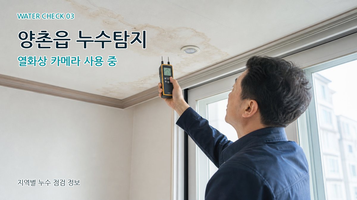 양촌읍 천장누수 누수탐지 이미지
