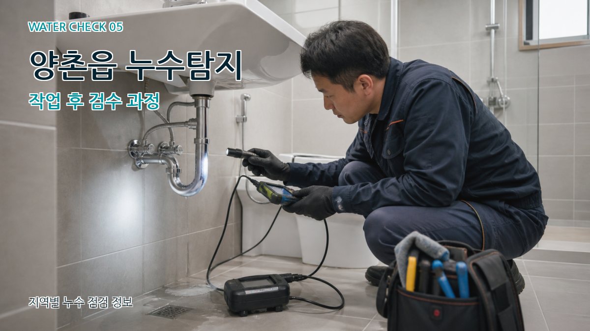 양촌읍 누수공사 누수탐지 이미지
