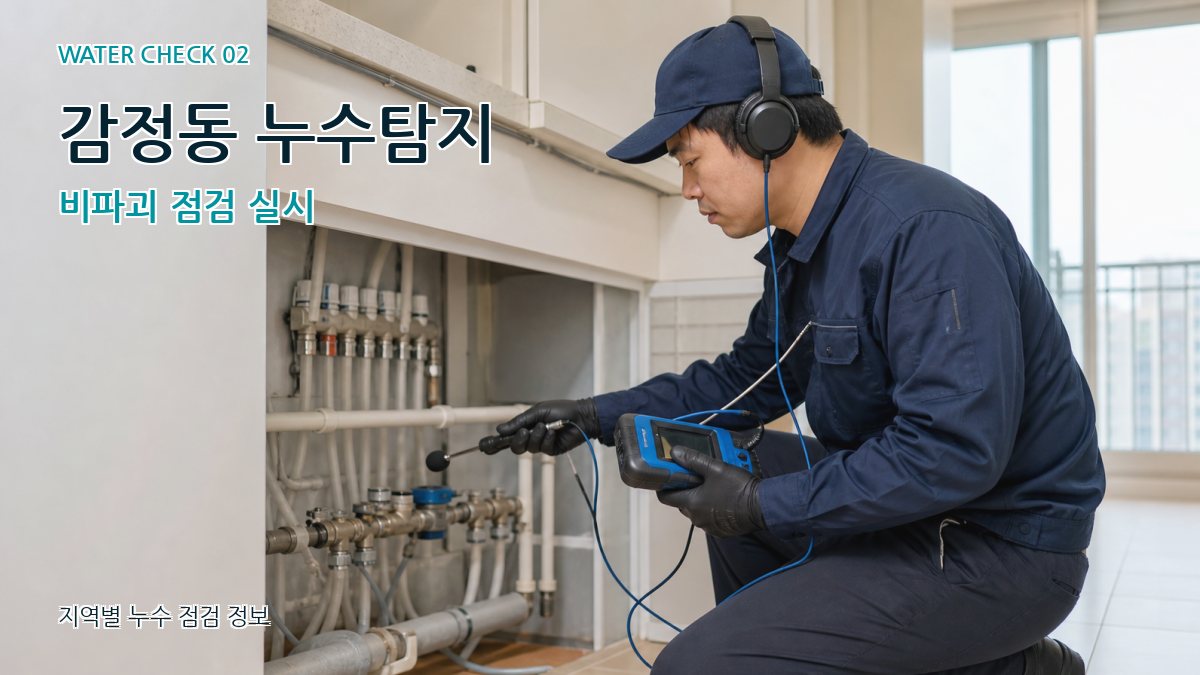 감정동 화장실누수 누수탐지 이미지