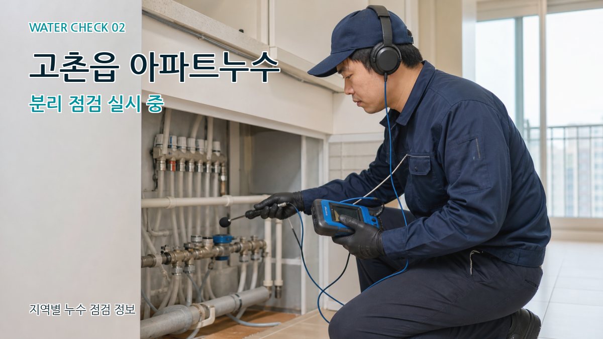 고촌읍 화장실누수 누수탐지 이미지