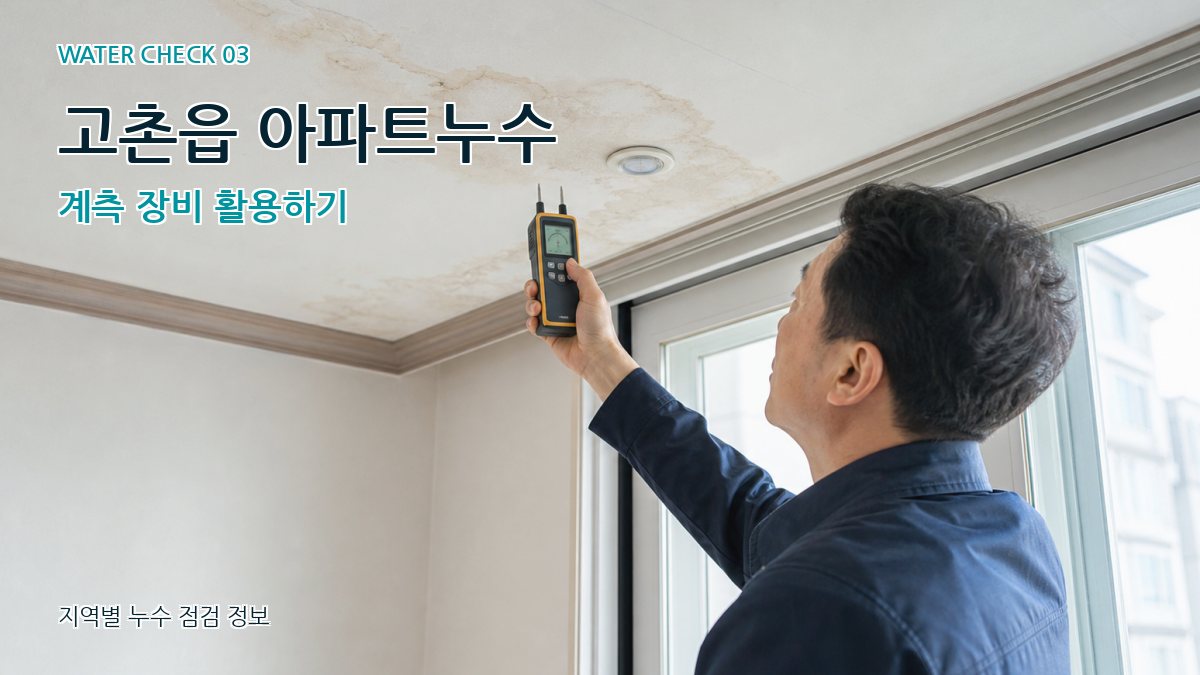 고촌읍 천장누수 누수탐지 이미지