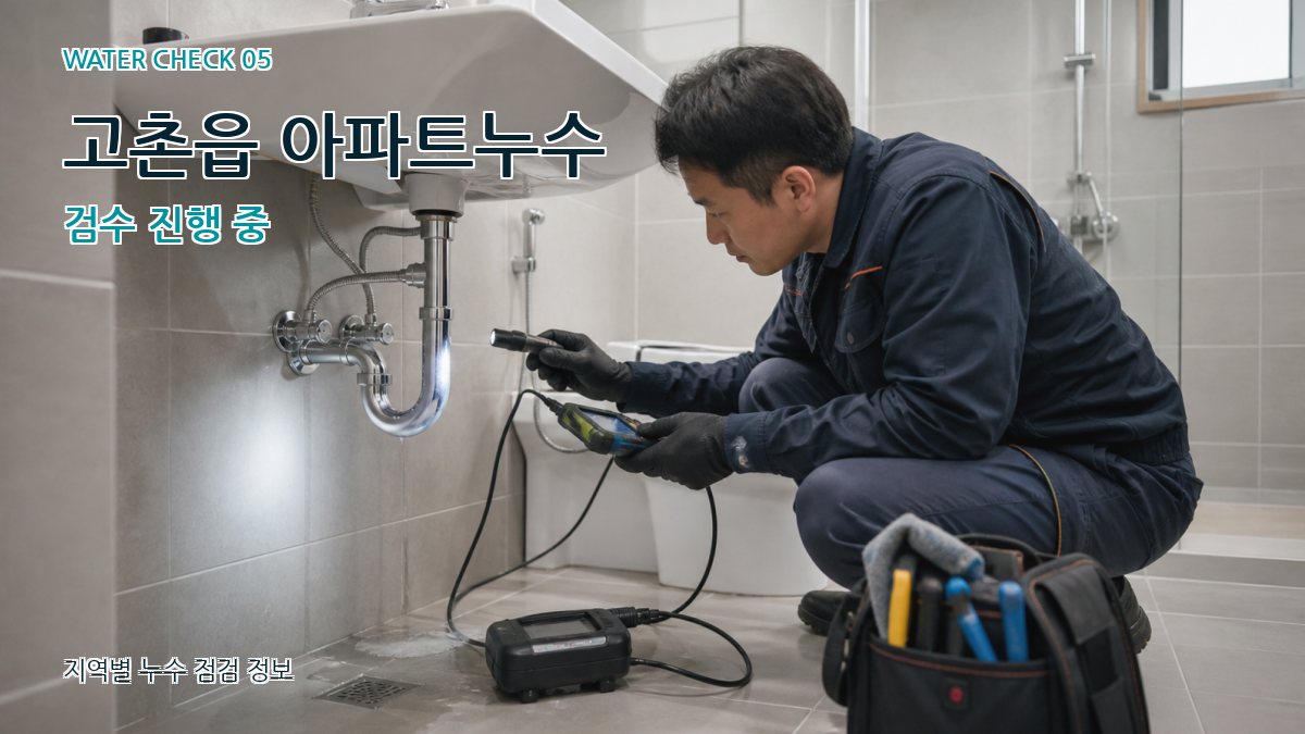고촌읍 누수공사 누수탐지 이미지