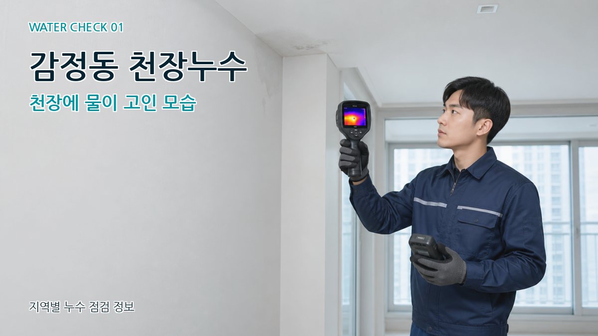 감정동 아파트누수 누수탐지 이미지
