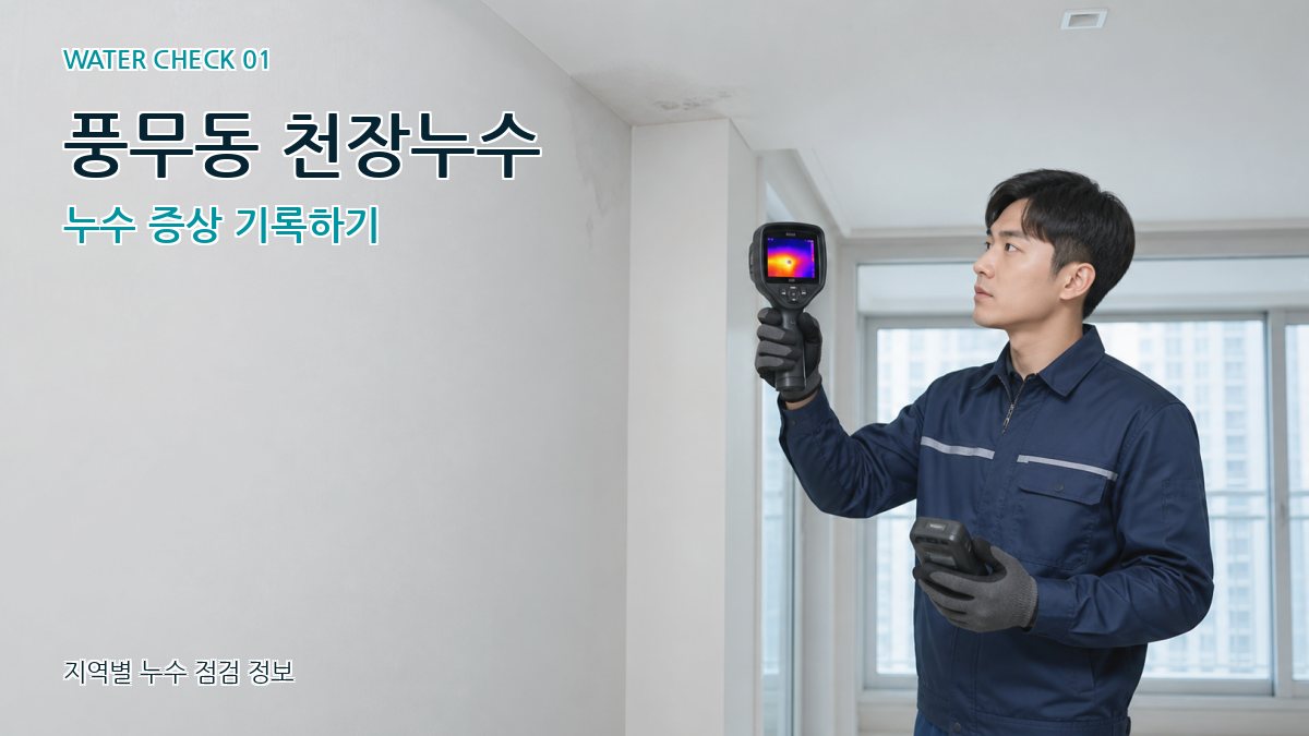 풍무동 아파트누수 누수탐지 이미지