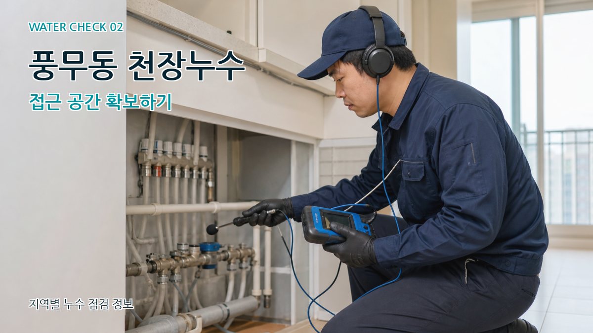 풍무동 화장실누수 누수탐지 이미지