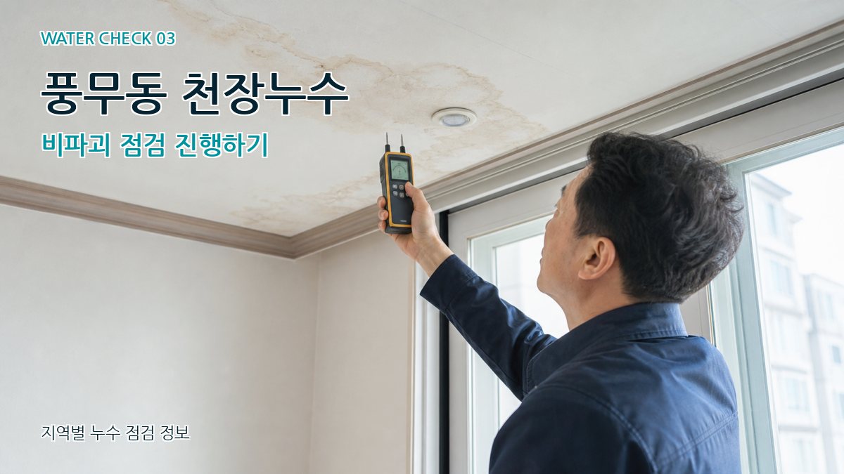 풍무동 천장누수 누수탐지 이미지