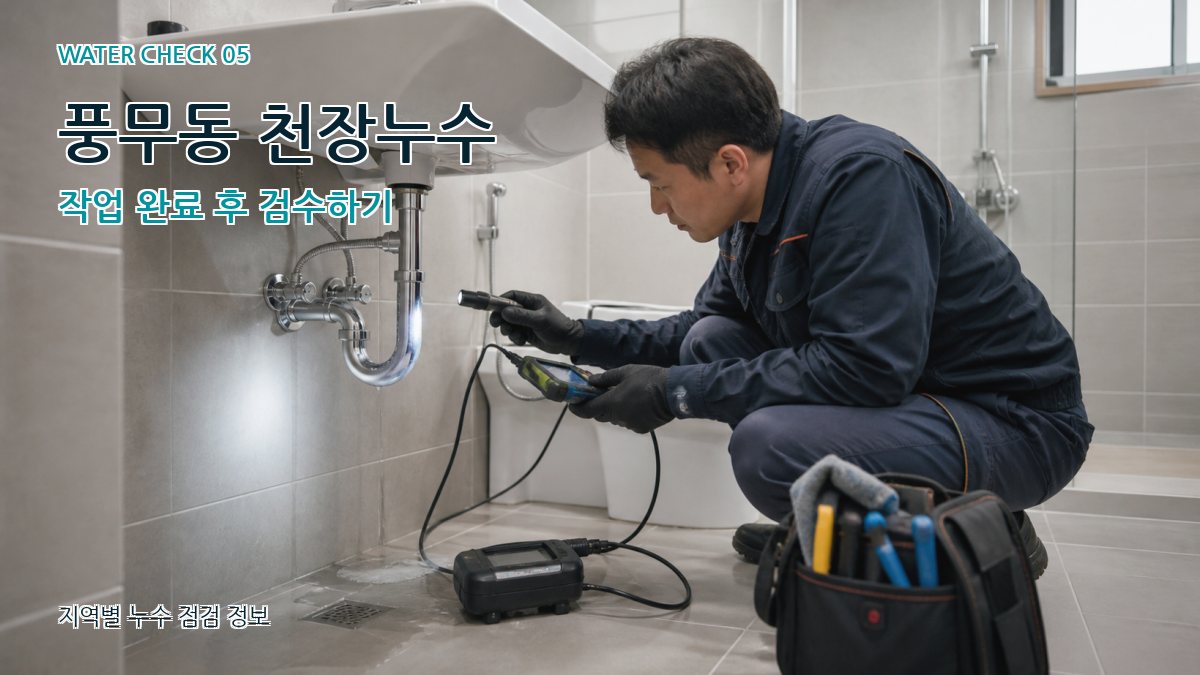 풍무동 누수공사 누수탐지 이미지