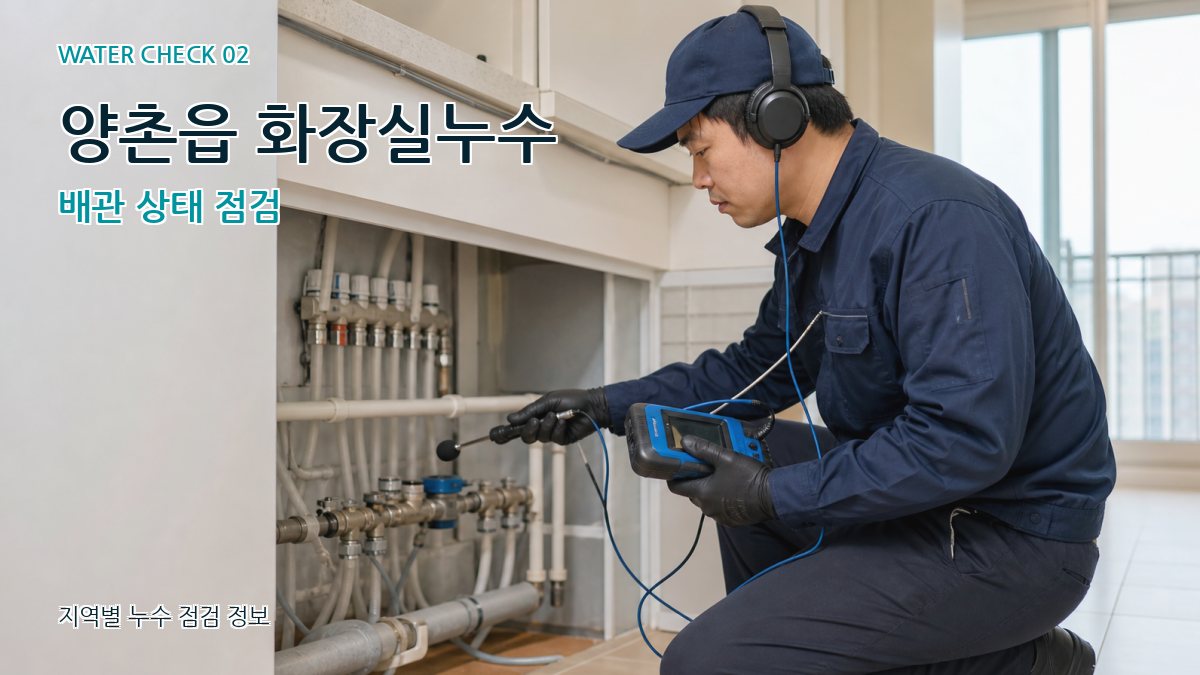 양촌읍 화장실누수 누수탐지 이미지