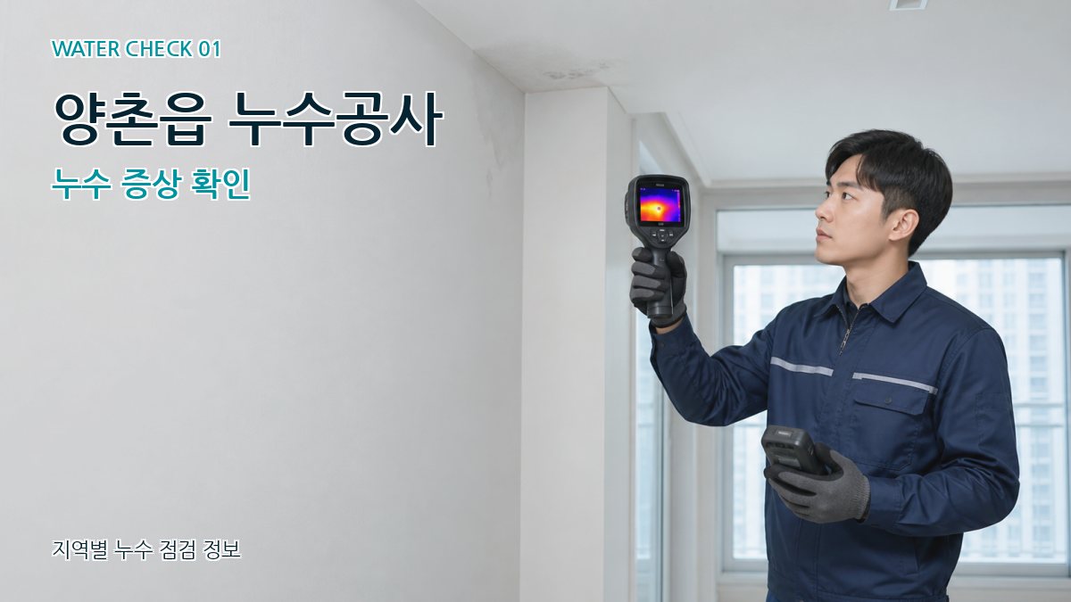 양촌읍 아파트누수 누수탐지 이미지