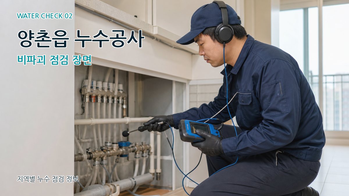 양촌읍 화장실누수 누수탐지 이미지