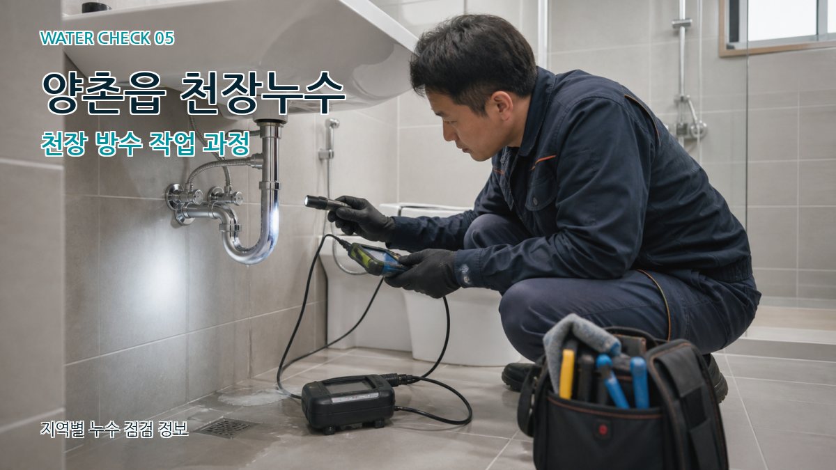 양촌읍 누수공사 누수탐지 이미지
