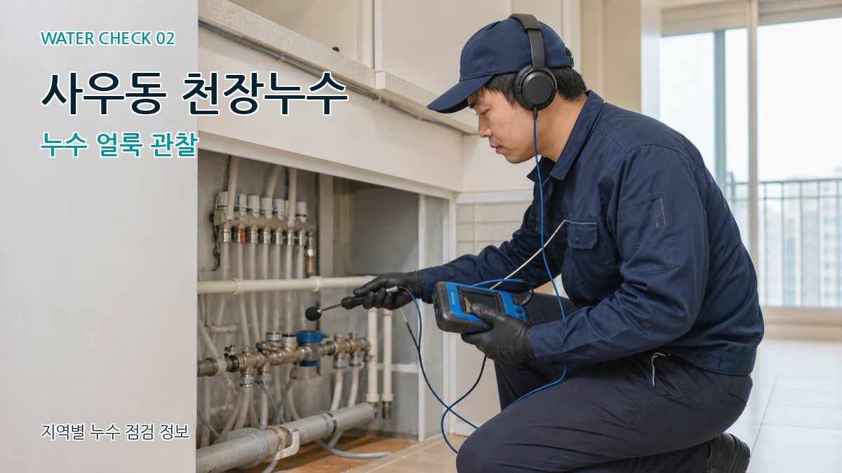 사우동 화장실누수 누수탐지 이미지