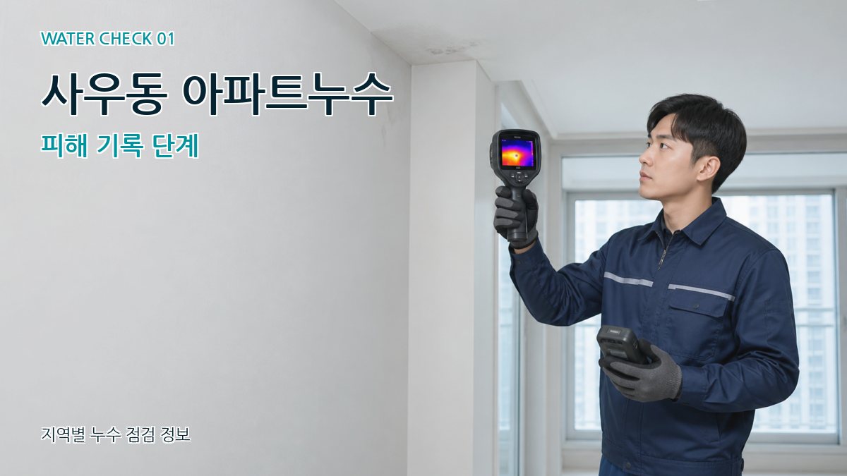 사우동 아파트누수 누수탐지 이미지