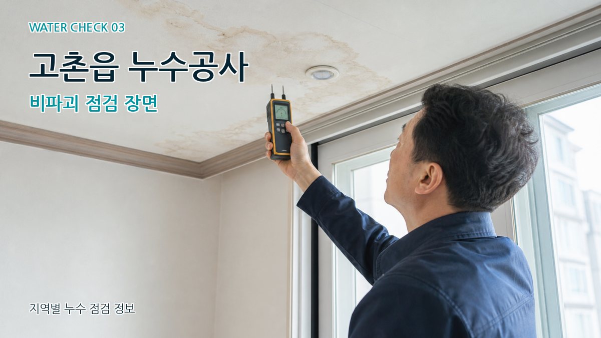 고촌읍 천장누수 누수탐지 이미지