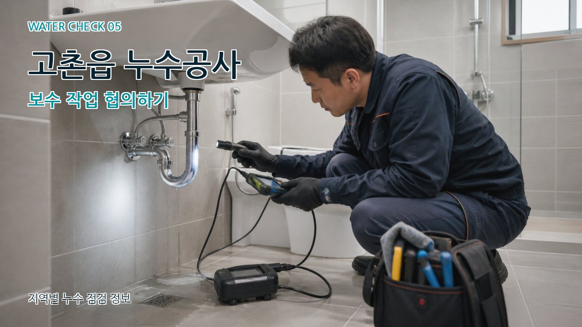 고촌읍 누수공사 누수탐지 이미지