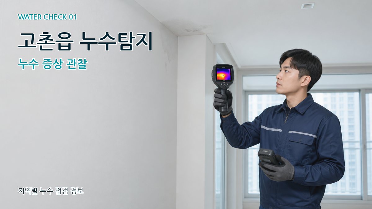 고촌읍 아파트누수 누수탐지 이미지