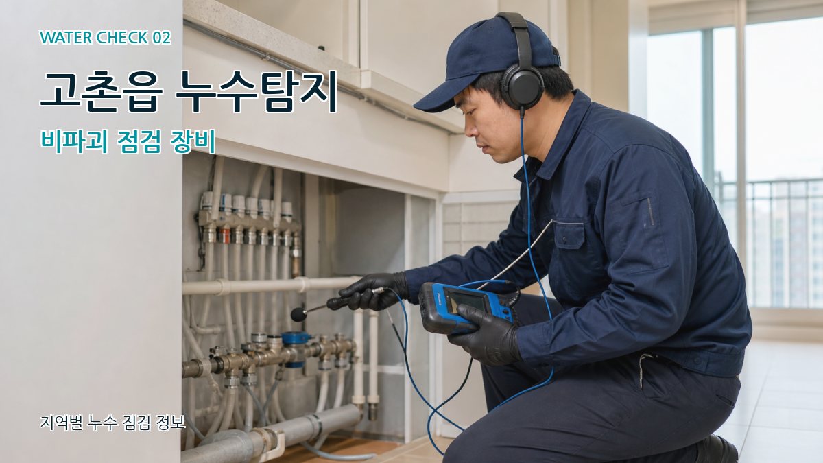 고촌읍 화장실누수 누수탐지 이미지