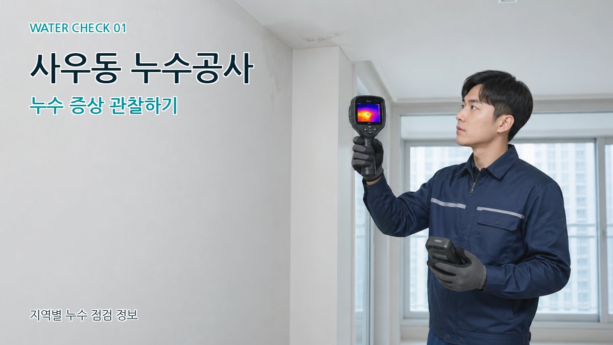 사우동 아파트누수 누수탐지 이미지