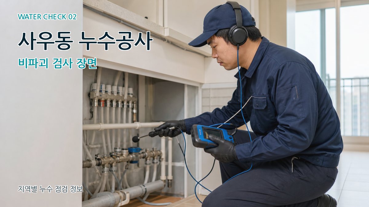 사우동 화장실누수 누수탐지 이미지
