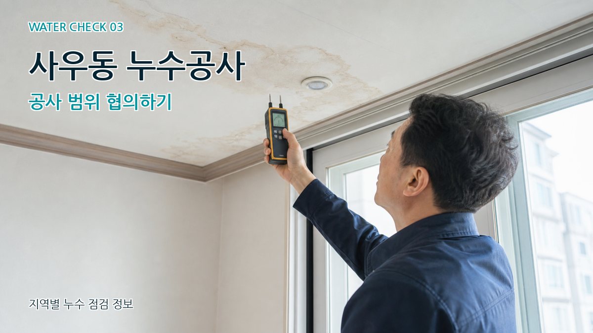 사우동 천장누수 누수탐지 이미지