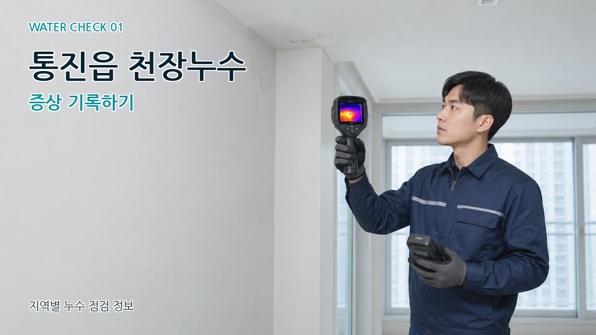 통진읍 아파트누수 누수탐지 이미지