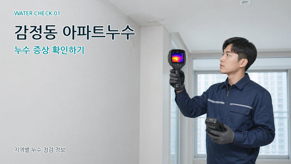 감정동 아파트누수 누수탐지 이미지