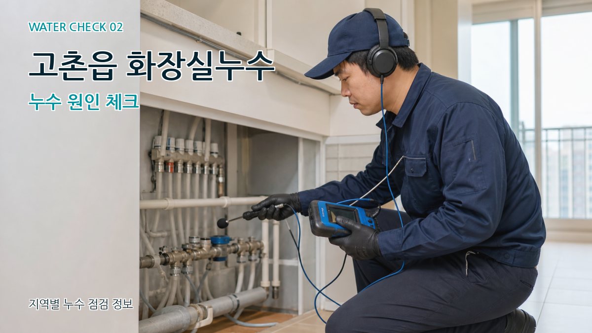 고촌읍 화장실누수 누수탐지 이미지
