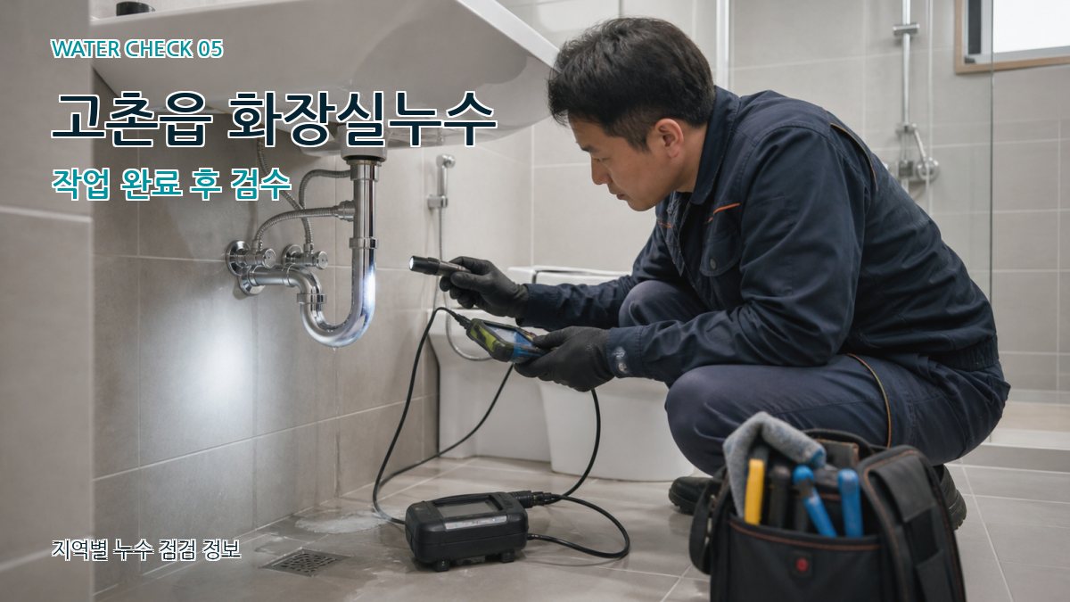 고촌읍 누수공사 누수탐지 이미지