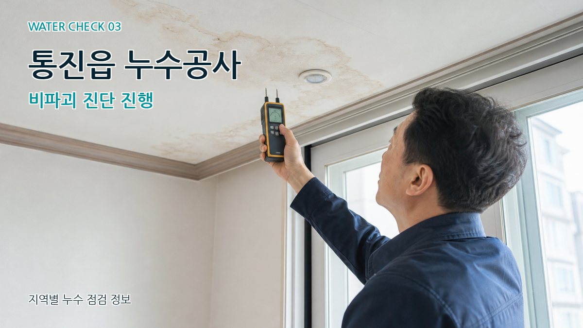 통진읍 천장누수 누수탐지 이미지
