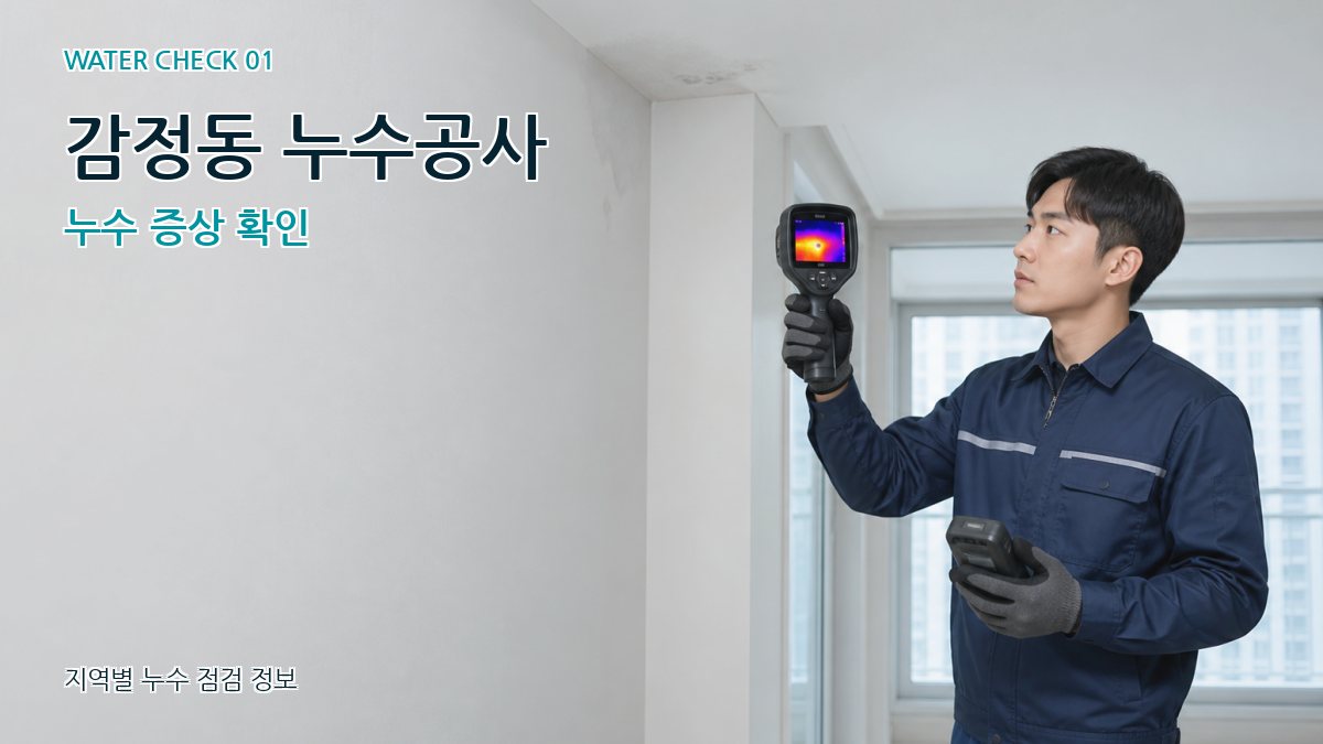 감정동 아파트누수 누수탐지 이미지