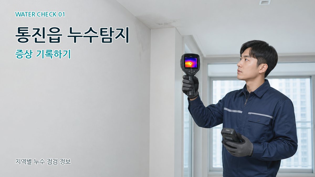 통진읍 아파트누수 누수탐지 이미지