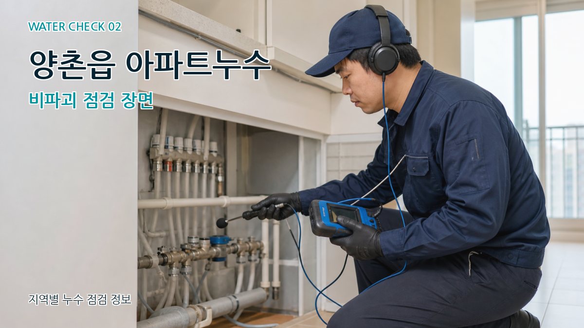 양촌읍 화장실누수 누수탐지 이미지
