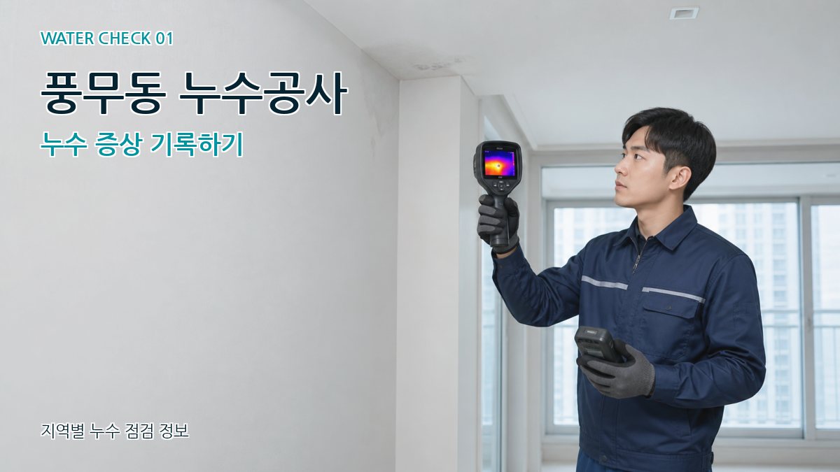 풍무동 아파트누수 누수탐지 이미지