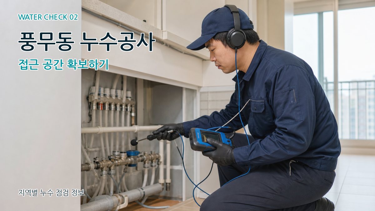 풍무동 화장실누수 누수탐지 이미지