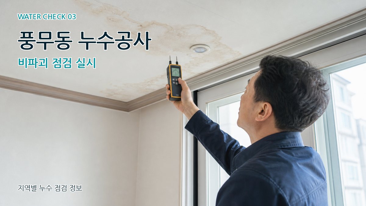 풍무동 천장누수 누수탐지 이미지