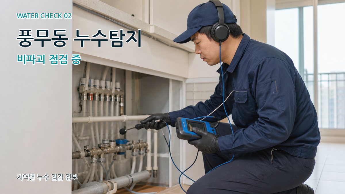 풍무동 화장실누수 누수탐지 이미지