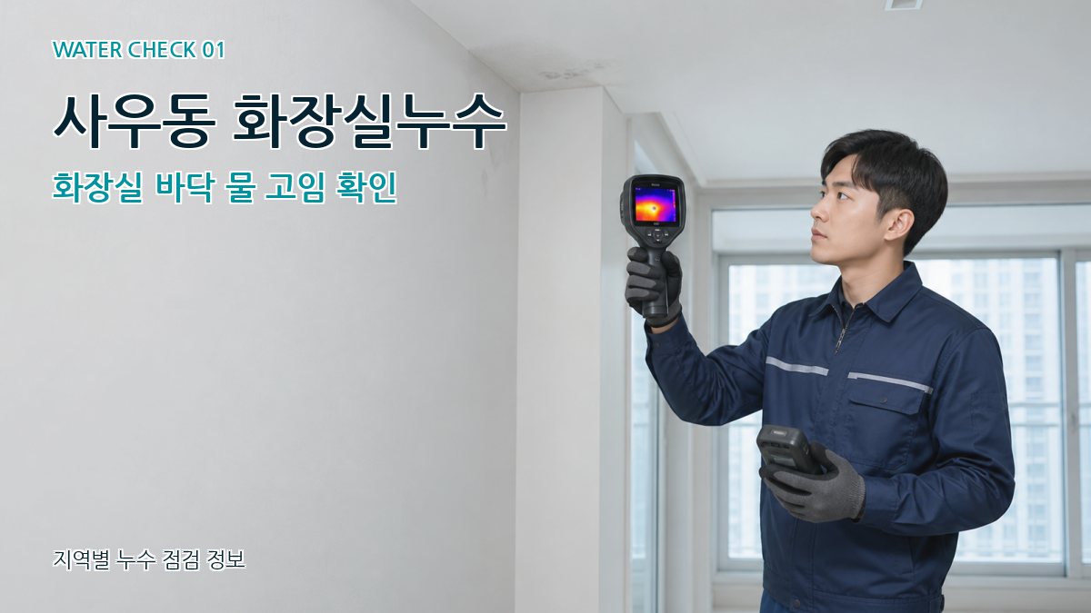 사우동 아파트누수 누수탐지 이미지