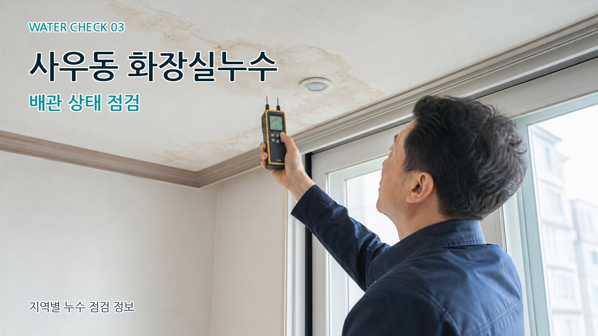 사우동 천장누수 누수탐지 이미지